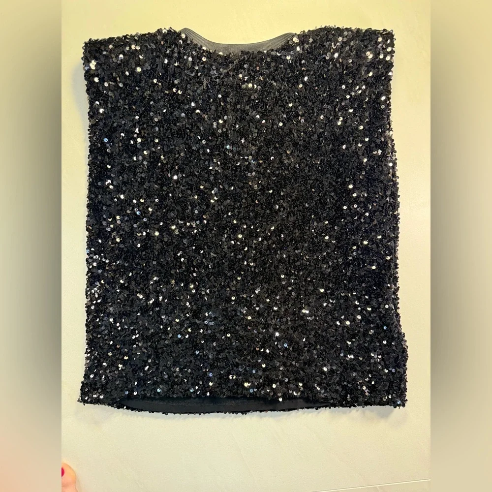 Endless Rose Sequin Embellished Tank Top | Black | Size Small | NWT - Picture 8 of 10